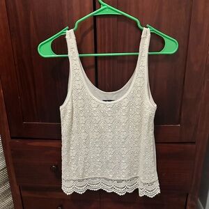 White Lace Tank Top
